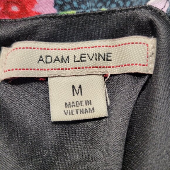 Adam Levine Medium Dark Green Bright Floral Flowy Lightweight Summer Romper - Picture 9 of 11